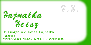 hajnalka weisz business card